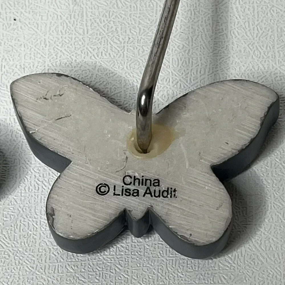 Set Of 12 Lisa Audit Butterfly Shower Curtain Hooks